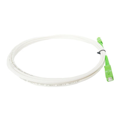 Patchcord światłowodowy biały PVC G657B3 Kabel światłowodowy jednomodowy SC zapobiegający zginaniu