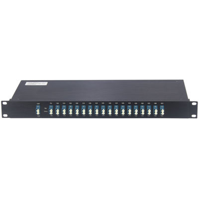 18-kanałowy port monitora multipleksowania CWDM Mux Demux z pojedynczym światłowodem Opcjonalnie