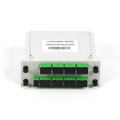 1 * 16 SC / APC SM G657A1 LGX Typ kasety światłowodowy rozdzielacz PLC w sieci