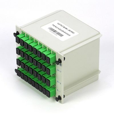 1X32 LGX kasetowy światłowodowy rozdzielacz PLC SC APC SM G657A1 w sieci