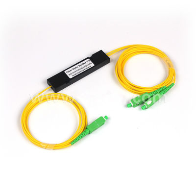Rozdzielacz PLC 1x2 ABS z SC APC SM G657A1 w kablu światłowodowym 2,0 mm