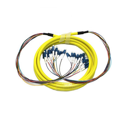 LC-LC / SC-SC SM MM Patchcord światłowodowy 12-żyłowy kabel światłowodowy Breakout