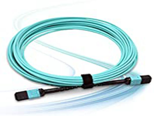 12-rdzeniowy kabel światłowodowy OM3 typu A LSZH 3,0 mm MPO MTP