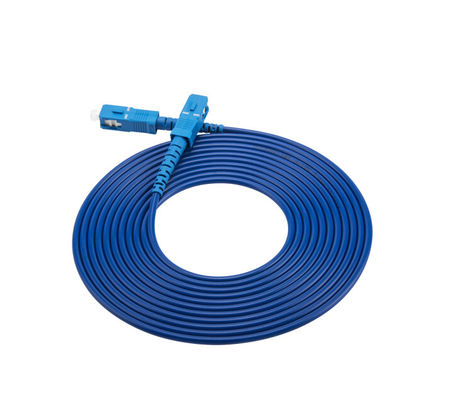 10m SC UPC SM PVC Simplex opancerzony kabel krosowy G652D Spiralna stalowa rura