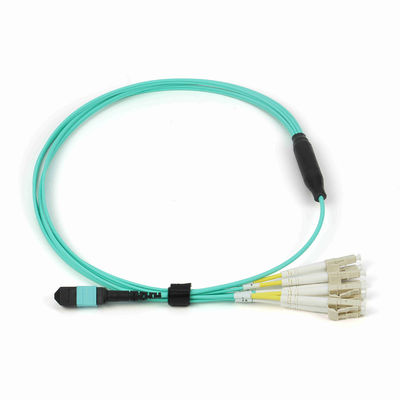 Kabel światłowodowy QSFP Breakout 100G MPO MTP 8-żyłowy OM4 50/125