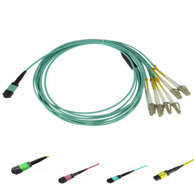 Kabel krosowy MPO MPO/PC/F-LC/UPC Uniboot 12F wielomodowy