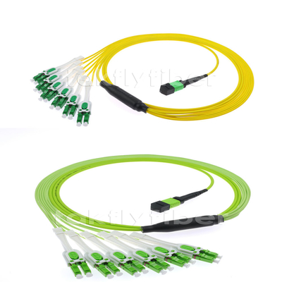 Światłowód MPO MTP LC Uniboot Patch Cord Jednomodowy kabel światłowodowy 12 dla FTTX