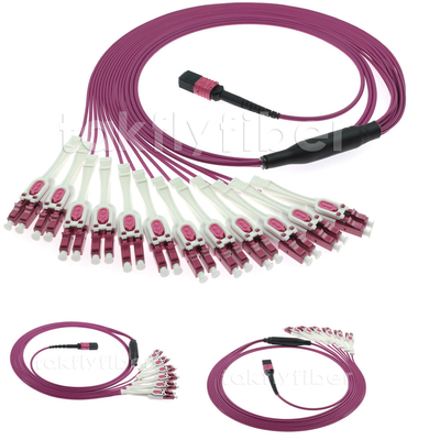 24-żyłowy kabel światłowodowy MPO Wielomodowy kabel światłowodowy OM4