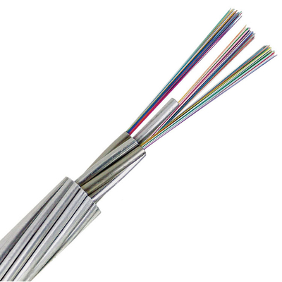 Optyczny przewód uziemiający 48-żyłowy G655 Zewnętrzny kabel światłowodowy 24-rdzeniowy G652D Struktura centralna OPGW