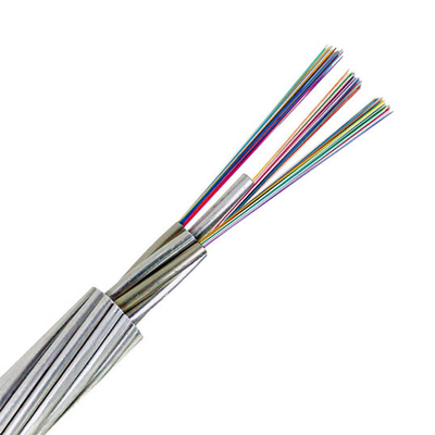 OPGW Centralna stalowa rura Optyczny przewód uziemiający 12C G655 jednomodowy 48 Hilos G.652D Zewnętrzny kabel światłowodowy
