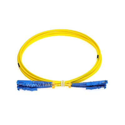E2000-E2000 SM G657A2 Kabel światłowodowy Żółty LSZH Zipcord Telecom Standard