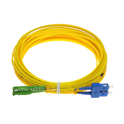 E2000-SC Duplex Kabel światłowodowy 5 metrów Jednomodowy kabel światłowodowy FTTH