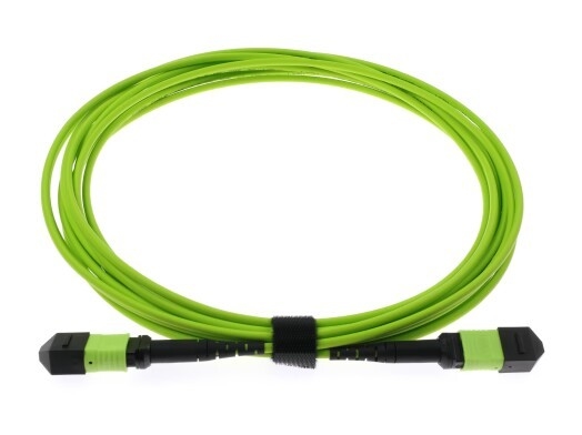 20m Lime Green OM5 MPO/MTP Kabel światłowodowy z łącznikiem ceramicznym z cyrkonium