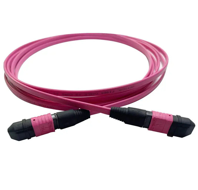 MPO MTP Zirconia Ceramic Connector 3,0 mm Prężnica kabla -40.C do 85.C PVC/LSZH Jacket 20m Długość