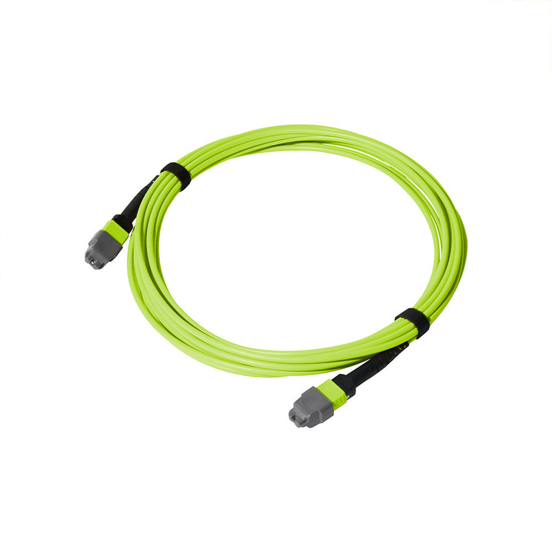 24-liniowy wielofunkcyjny MPO MTP Kabel światłowodowy w Lime Green LSZH Jacket