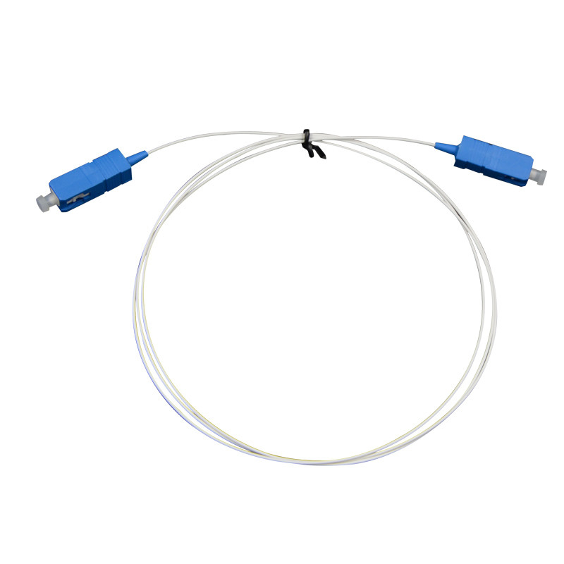 Niestandardowy kabel światłowodowy Biały płaszcz PVC Niebieski/Płaszcz Aqua
