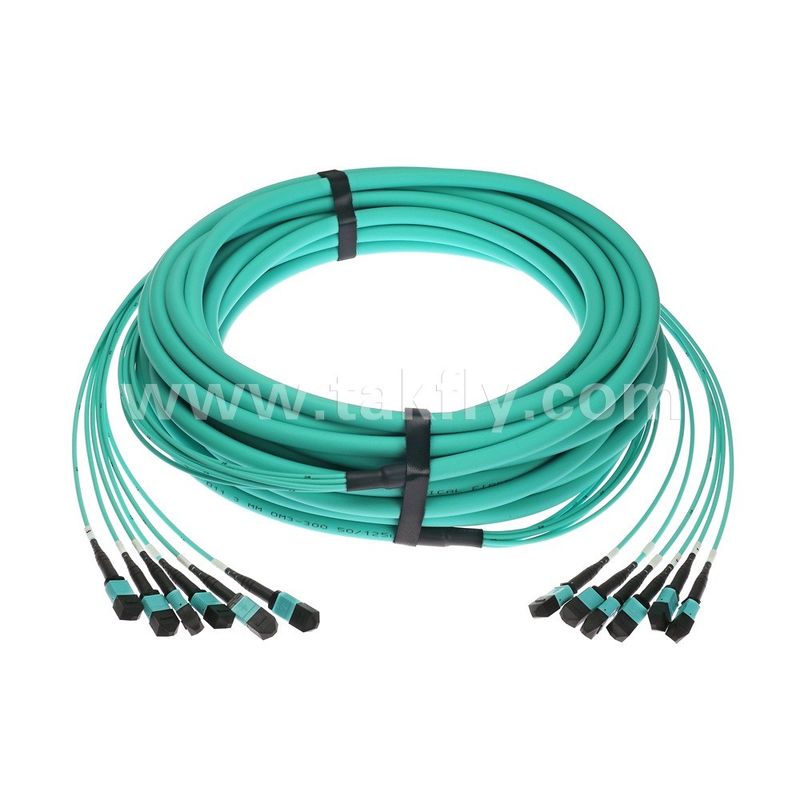 Patchcord MPO/MTP 72-rdzeniowy kabel trunkingowy SM/MM Jumper Światłowód do centrum danych AI FTTX