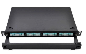 96F Panel adaptera kasetowego 1U Rakietka montaż MPO Panel patch dla centrum danych Wysokość 1U