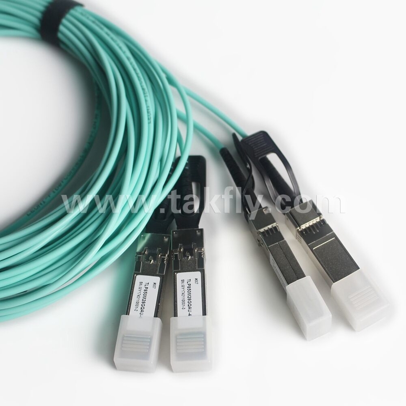 100Gb/s QSFP28 do 4x SFP28 Przerwanie kablu aktywnego optycznego AOC kablu szybkiego przesyłu danych