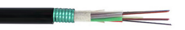 GYFTS 2-144F Kabel optyczny zewnętrzny z taśmą blokującą wodę i zewnętrzną osłoną MDPE