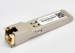 Transceiver SFP miedziany 1000BASE-T do transmisji na duże odległości przez kabel kategorii 5