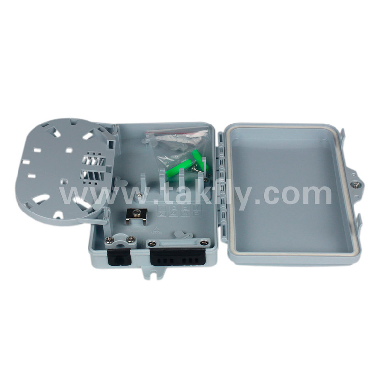 PC ABS Material 6 Core Fiber Optic Termination Box do szybkich połączeń światłowodowych