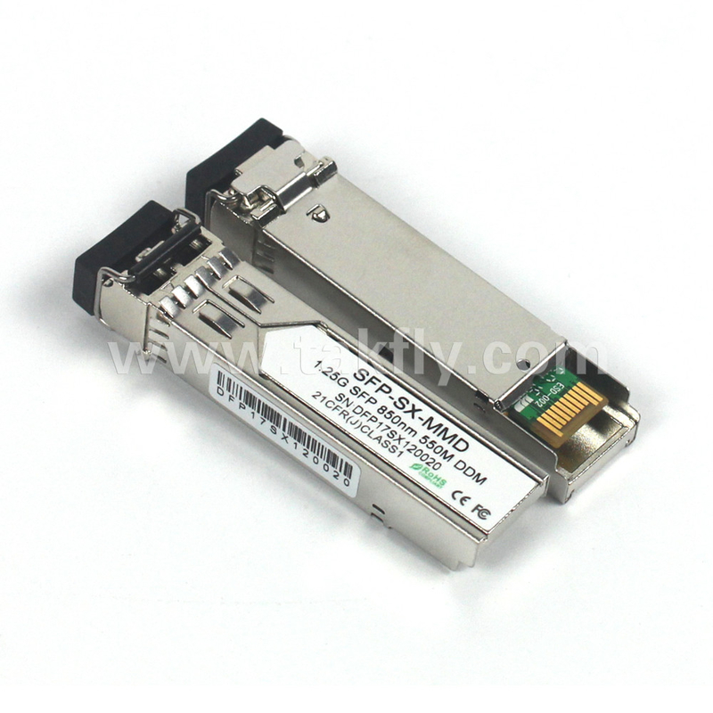 1.25G SFP 850NM 550M MMF DDM LC CISCO JUNIPER HUAWEI Kompatybilny moduł nadajnika SFP