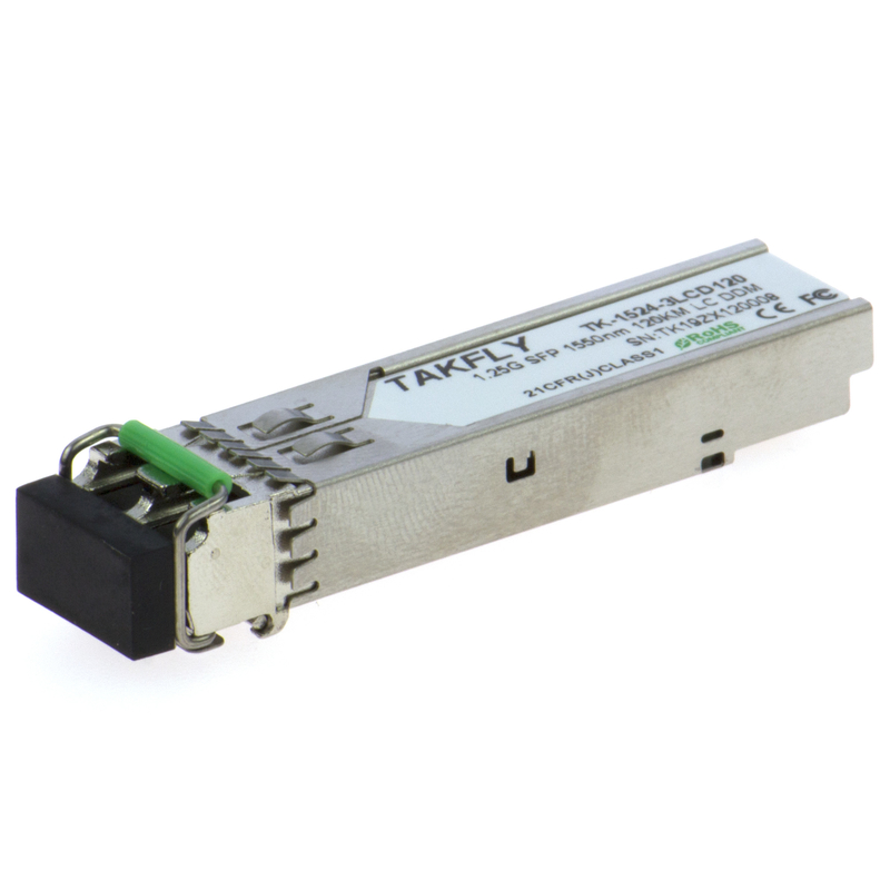 1.25G SFP 1550nm 120KM SMF DDM LC CISCO JUNIPER HUAWEI Kompatybilny moduł nadajnika optycznego SFP do komunikacji dalekobieżnej