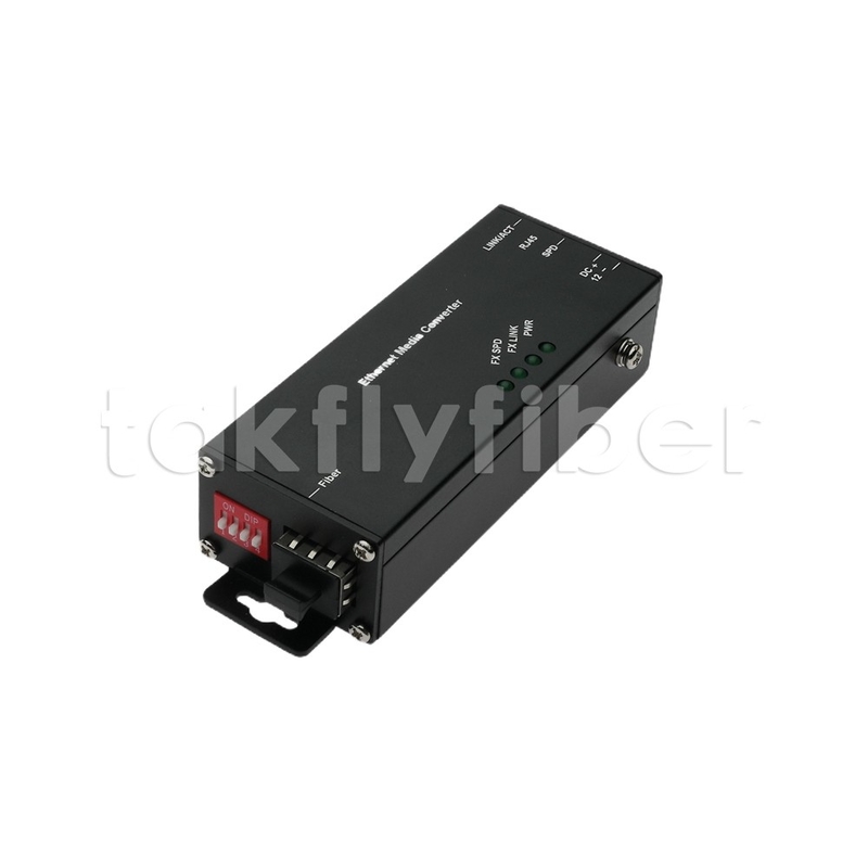 10 100 1000M Mini Type Industrial Media Converter z portem SFP do zastosowań w wysokiej temperaturze