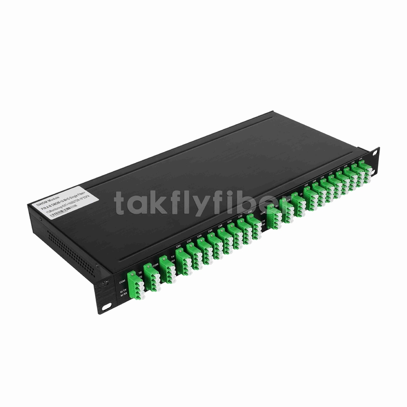16CH DWDM MUX DEMUX z monitorem i portem rozszerzenia 1625nm OTDR i EDFA