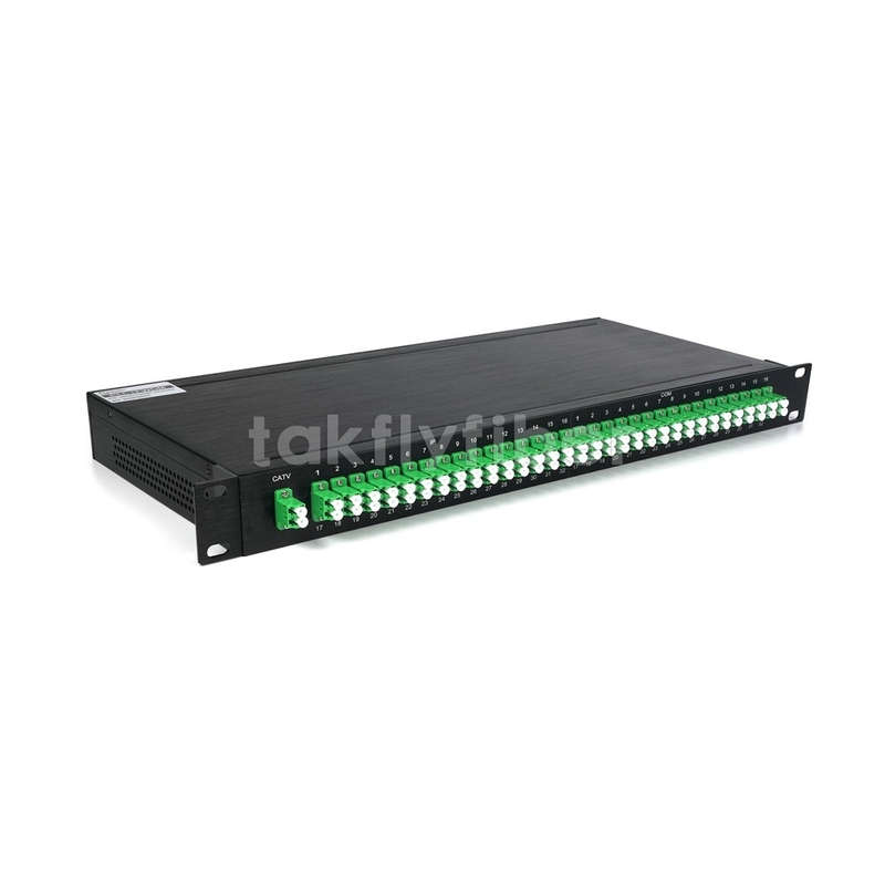 1x32 Włókno optyczne PLC Splitter CATV WDM z IP w 1U 19 Inch Rack Mount