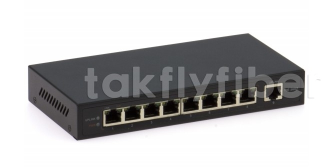 DF-1E-8EP 8-port 10/100Mbps Szybki przełącznik Ethernet z wilgotnością 0-95%