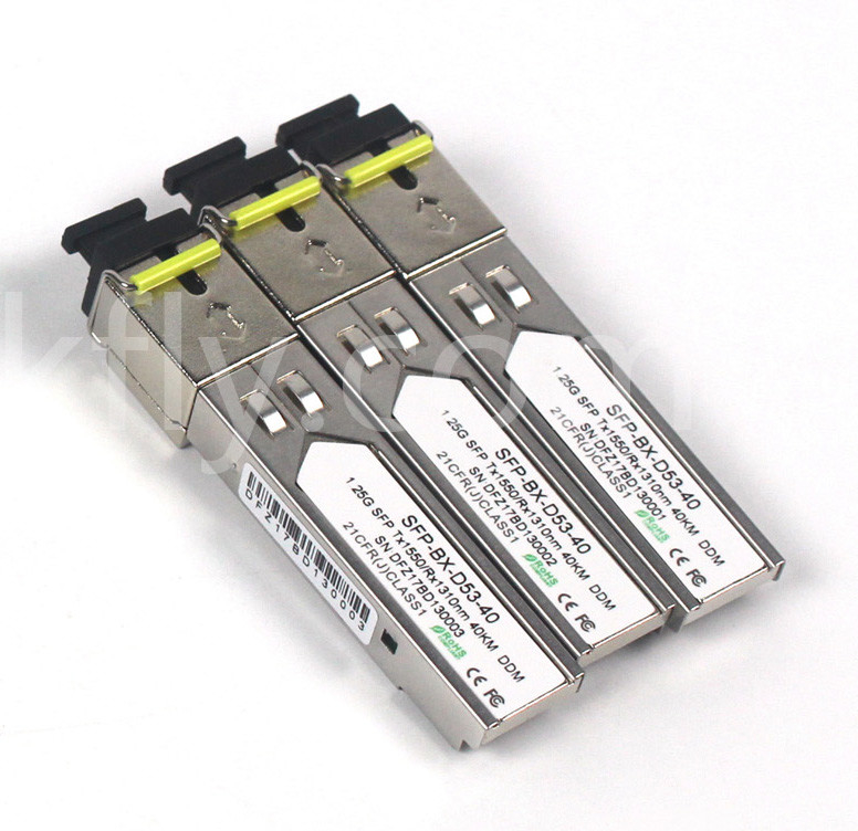 1.25G SFP BIDI Transceiver Tx1310/Rx1550nm 40KM SMF DDM LC SFP Optyczny Transceiver