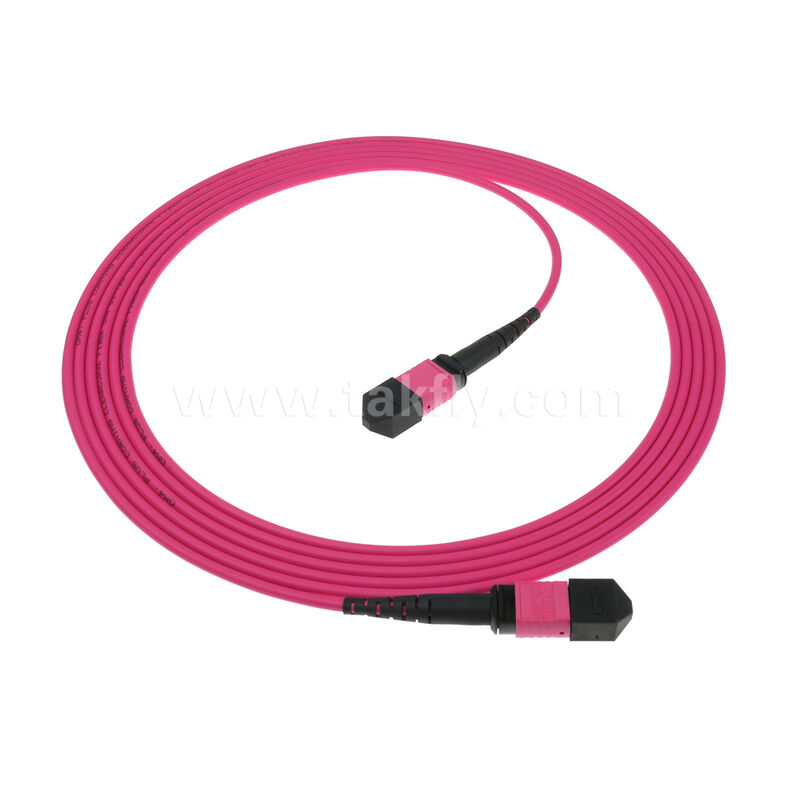MPO MTP Męski Żeński 8F 12F 16F 24F MM Wielomodowy OM4 Światłowodowy Patchcord / Kabel Patch Światłowodowy / Kabel Rozgałęźny Światłowodowy / Kabel Trunk Światłowodowy