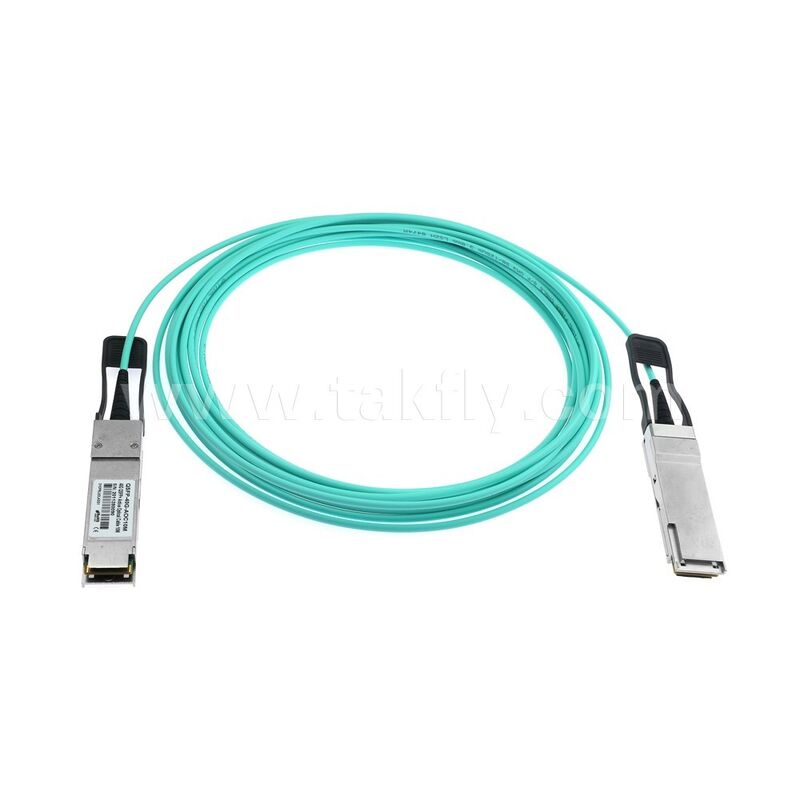 Aktywne kable optyczne Włókno AOC 40G QSFP+ do 40G QSFP+ dla centrów danych FTTH FTTX