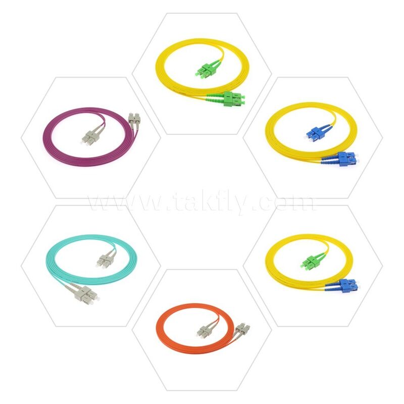 LC/Sc/FC/St Single-Mode/Multimode Upc/APC Simplex/Duplex Jumper dla FTTH Data Center Telecom