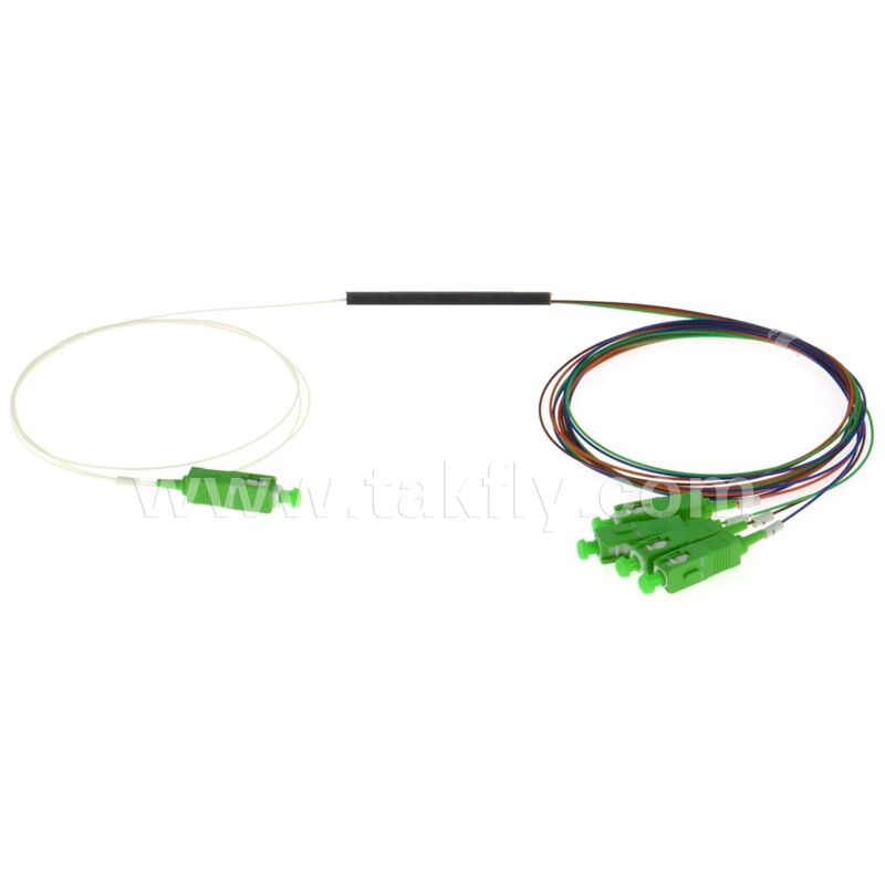 Włókno optyczne PLC Splitter 0,9mm kolorowe gniazda Mini Steel Tube SC APC/UPC dla centrum danych Telecom FTTX