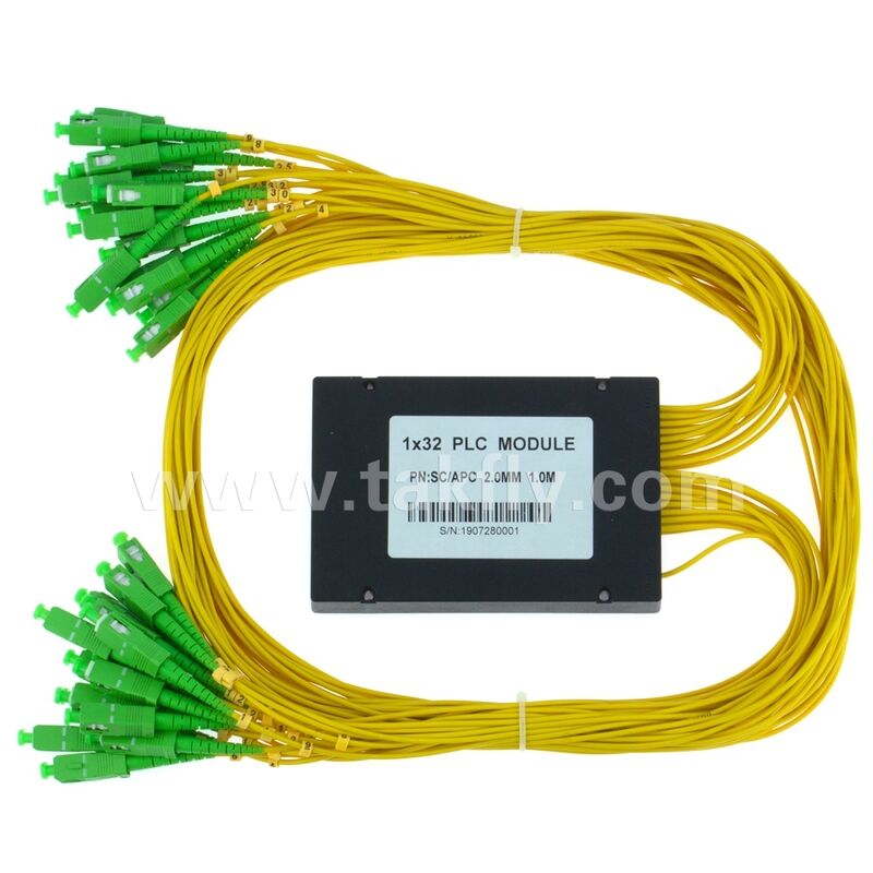 PLC Splitter ABS box 1xN SC APC/UPC Włókno optyczne dla Fttx Telecom Data Center