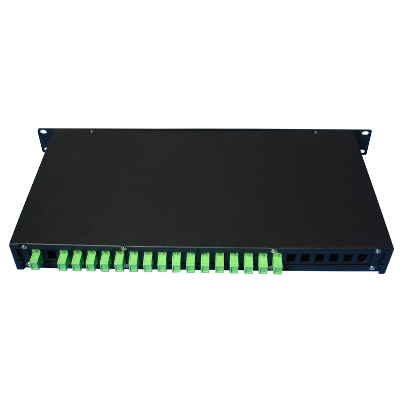 Fiber Optic PLC Splitter Rack Mount Singlemode G657A SC APC/UPC for Data Center Telecom FTTx
