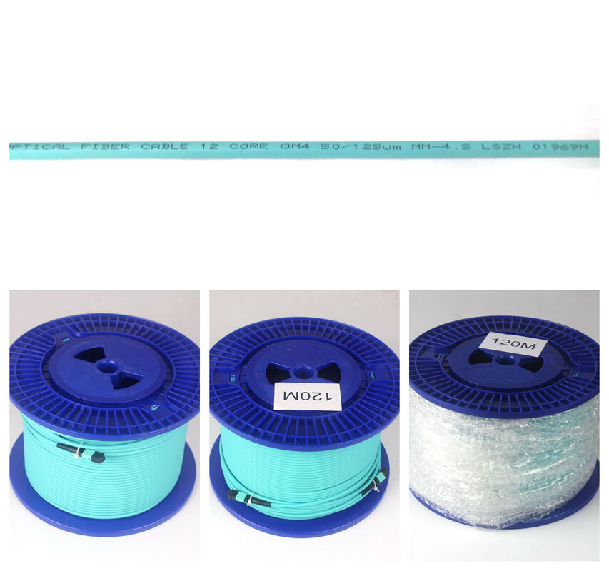 Wytworzony w fabryce wielojadrowy przewód patch MPO/MTP do wdrożeń ograniczonych przestrzenią centrów danych