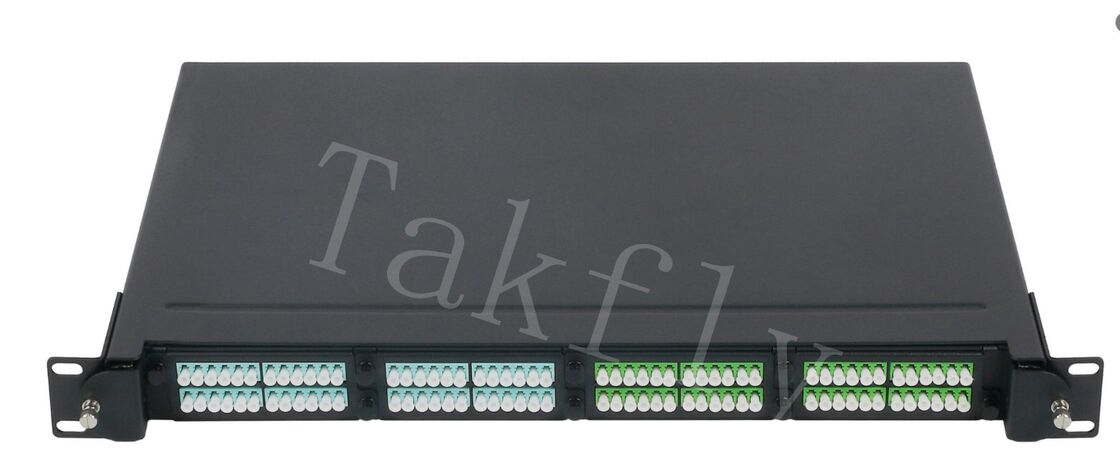 MPO/MTP Fiber Distribution Panel 1U Rack-Mount, Pre-Connectorized Cassette Module, 4 Slots, LC/MPO Interface, for Data Center Fiber Management