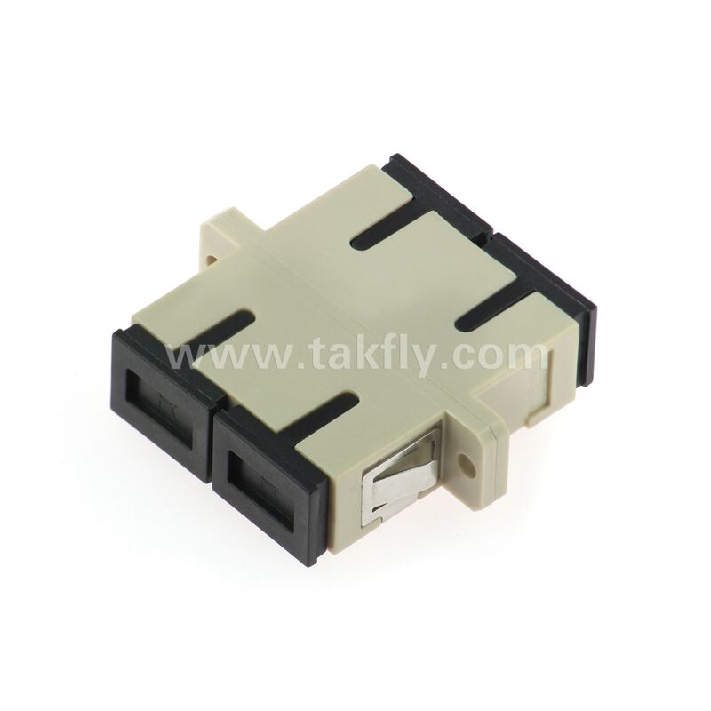 Adapter światłowodowy SC – tuleja cyrkonowa, bez kołnierza lub z kołnierzem podwójnym, do SM/MM, praca w temperaturach -40~85℃