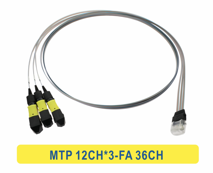 3*12F MTP do 36CH FA Fiber Array Fiber Optic Patchcord Cable