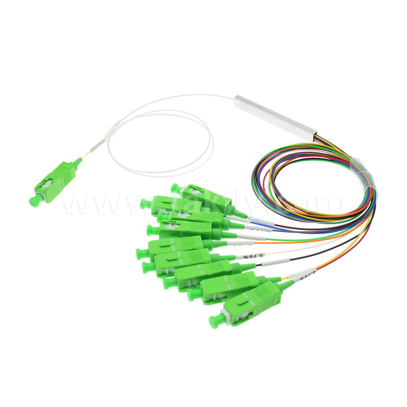 Rozgałęźnik PLC 1 × 9 kanałów ze światłowodem 0,9 mm do optycznych sieci dystrybucyjnych FTTH/FTTX
