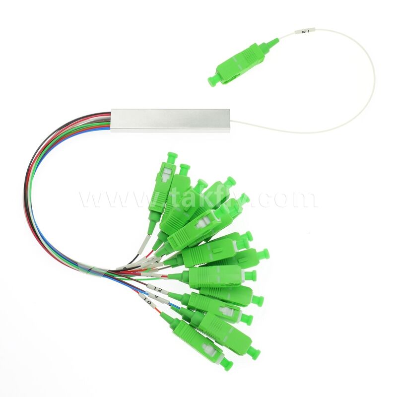 1×N / 2×N PLC optyczny rozdzielacz ¢ Pakiet mini rur stalowych, G657A1, SC/APC Input & Output, do rozdzielań FTTH/PON