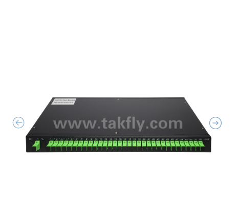 1U Rack Mount PLC Optical Splitter 19" Panel, jednorzędny G657A1, SC/APC, do dystrybucji sygnału optycznego