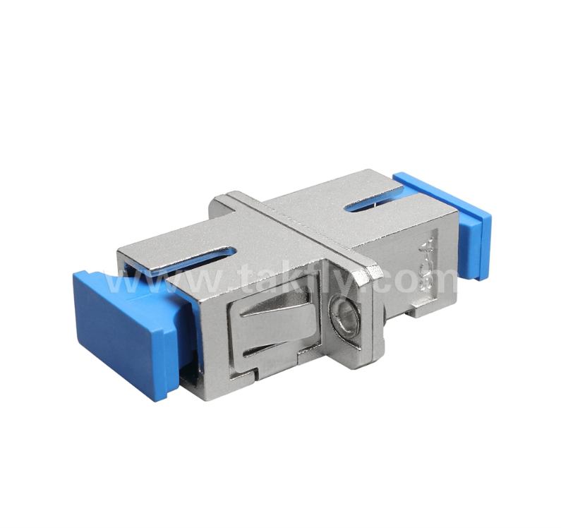 SC Simplex Adapter włókna metalowego ️ Trwałe obudowy metalowe, niska utrata wstawienia, wysoka i niska odporność na temperaturę, do połączeń kablu optycznego z kablem i kablem z wyposażeniem