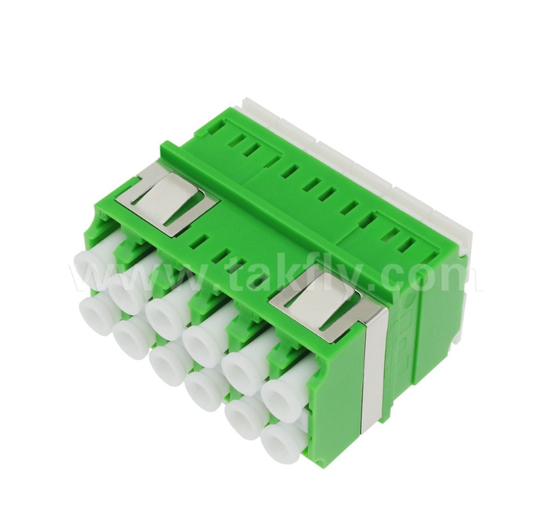 12-portowy adapter LC-LC o dużej gęstości – 12-rdzeniowy, wielokanałowa transmisja danych, niskie straty wtrąceniowe, do centrów danych i szybkich sieci światłowodowych