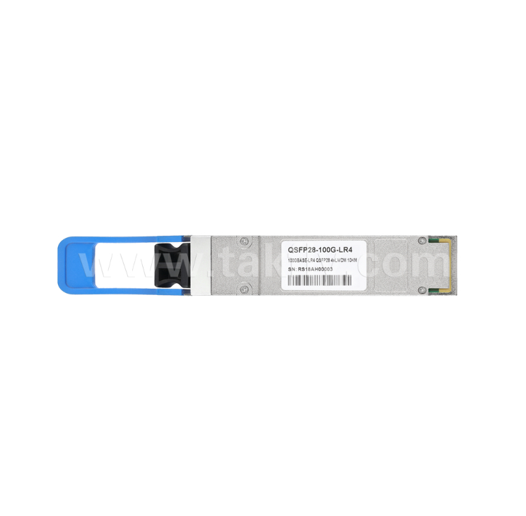TKQS28-100G-LR4 100Gbps QSFP28 Moduł Optyczny Transceiver – 10km, 4 Kanały LAN-WDM (1295.56-1309.14nm), Laser EML, Odbiornik PIN, Zgodny z 100GBASE-LR4
