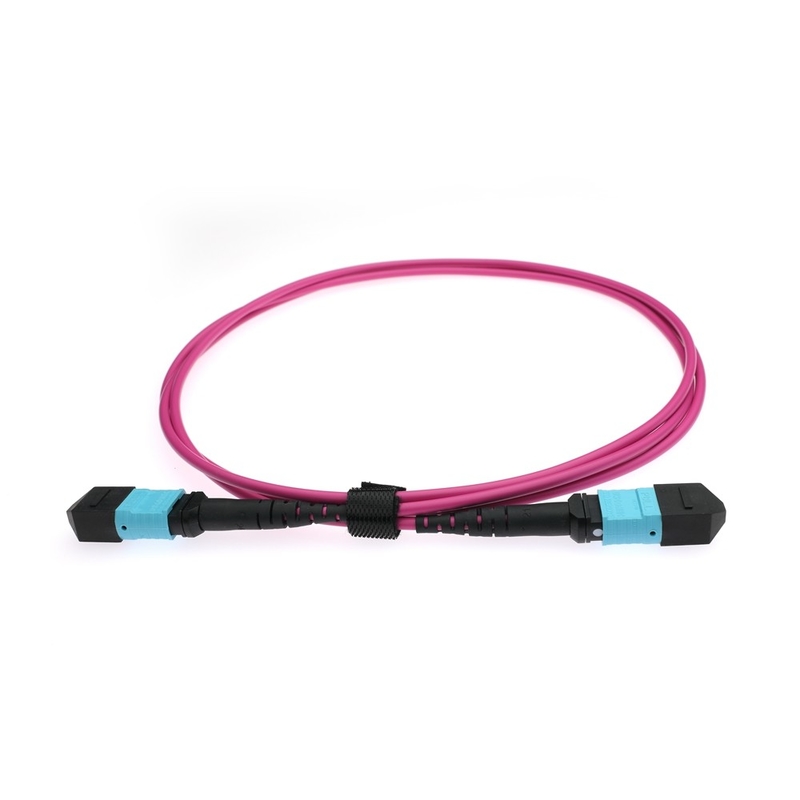 Kabel światłowodowy typu A/B/C polarity 12 MPO MTP OM4 dla szybkiego przekazywania danych